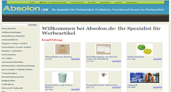Desktop Screenshot of absolon.de